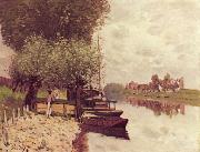 Alfred Sisley The Seine at Bougival oil painting
